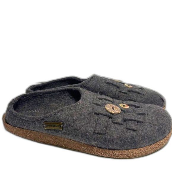 Haflinger Women's Woven Flat Size 40 Wool Slipper Shoe House Flat Comfort - Picture 1 of 8